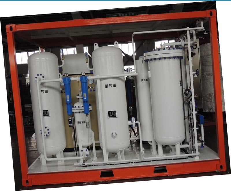 Container type PSA nitrogen generator for Oil&Gas pressure tank &pipes surging